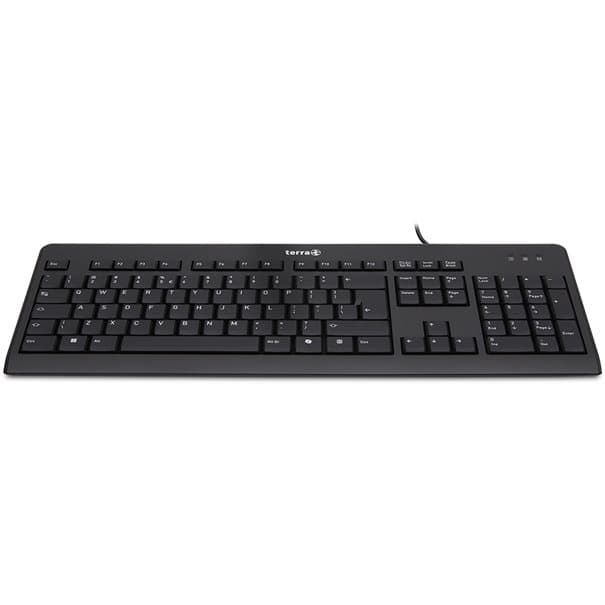 TERRA Keyboard 1500 Corded [US/EU] USB black Copilot QWERTY, 105 toetsen, met kabel, 1,80m, afbeelding 2