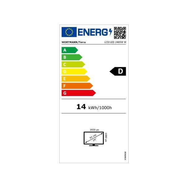 TERRA LCD/LED 2465W PV IPS white HDMI/DP/USB-C, afbeelding 4