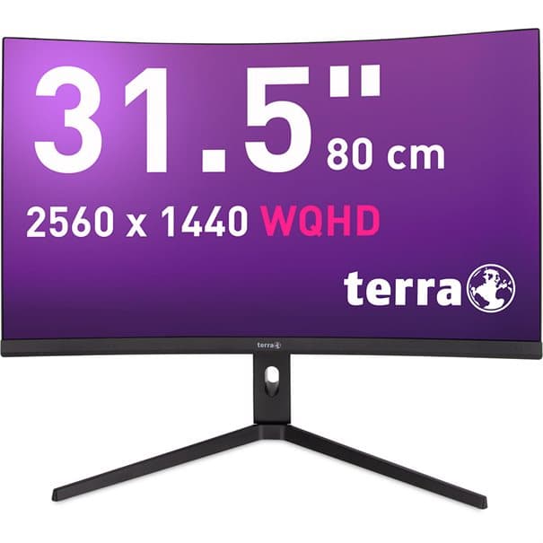 TERRA LCD/LED 3285W HA 2K VA CURVED black HDMI/DP/USB-C, afbeelding 3