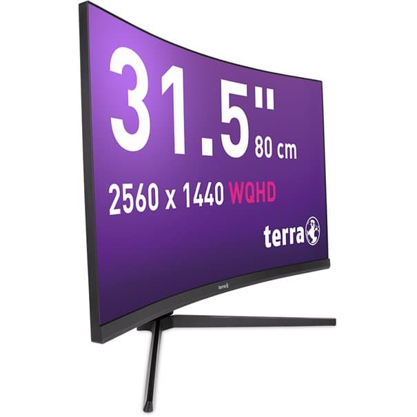 TERRA LCD/LED 3285W HA 2K VA CURVED black HDMI/DP/USB-C, afbeelding 6