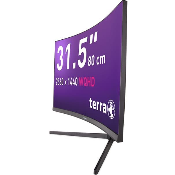 TERRA LCD/LED 3285W HA 2K VA CURVED black HDMI/DP/USB-C, afbeelding 4