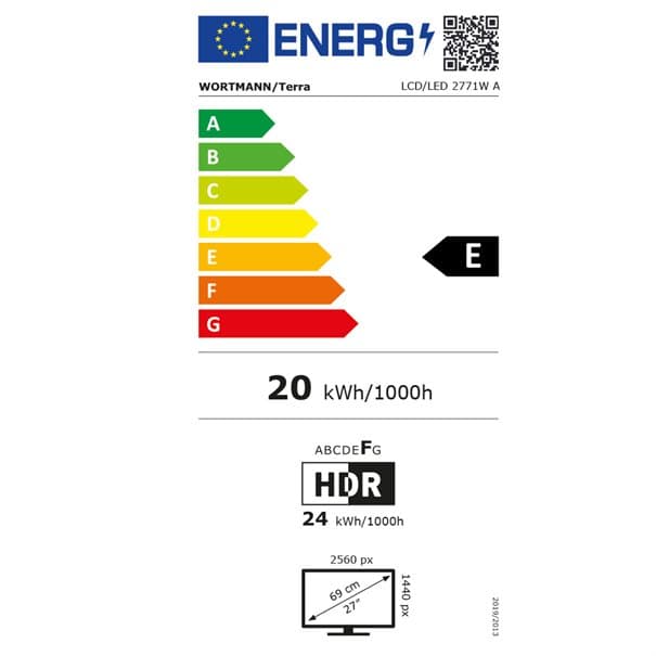 TERRA LCD/LED 2771W PV 2K IPS black HDMI/DP/USB-C, afbeelding 7