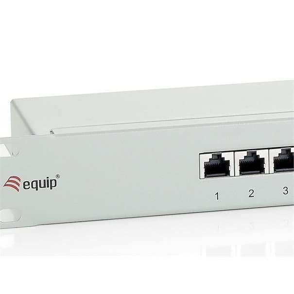 Equip Patchpanel CAT6 24 Port lightgrey 19" (1HE), afbeelding 3