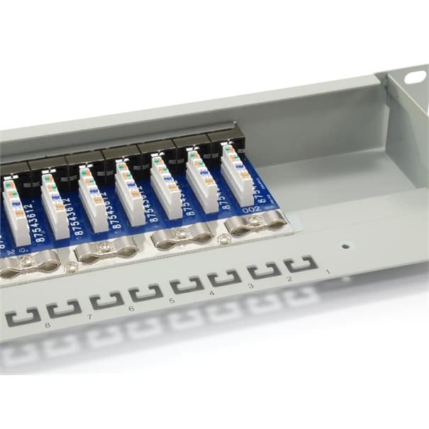 Equip Patchpanel CAT6 24 Port lightgrey 19" (1HE), afbeelding 4