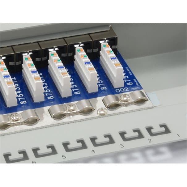 Equip Patchpanel CAT6 24 Port lightgrey 19" (1HE), afbeelding 5