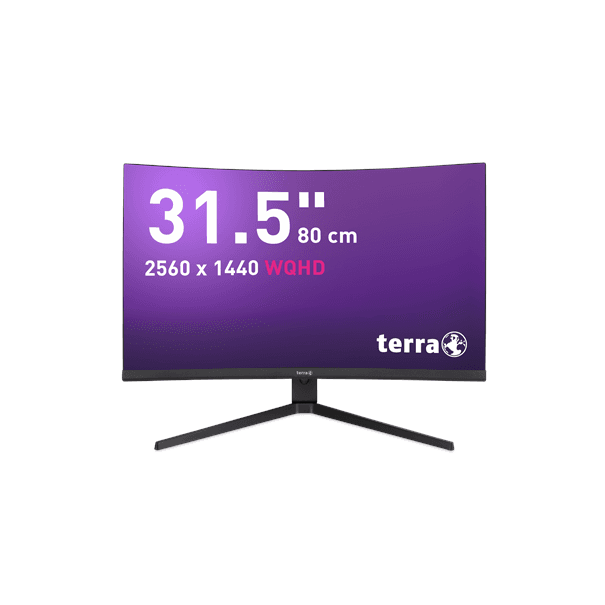 TERRA LCD/LED 3285W HA 2K VA CURVED black HDMI/DP/USB-C